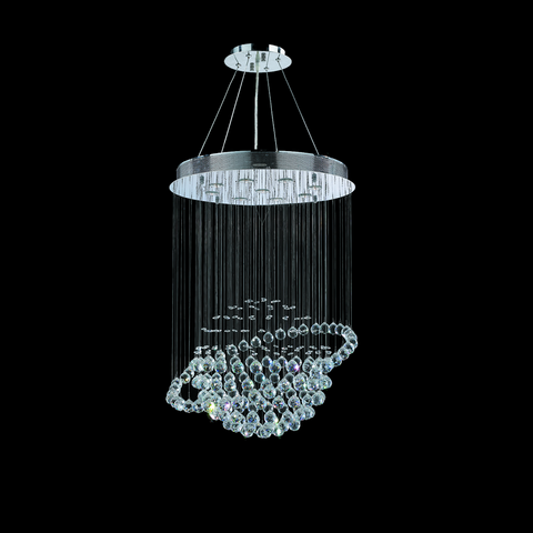 K9 Crystal Saturn Chandelier