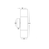 3A LED 3A2122 Up & Down Wall Light