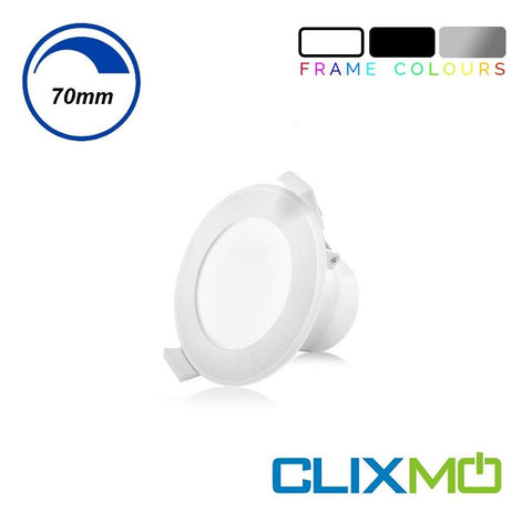 CLIXMO 10W LED PLUTO Downlight Flush Dimmable White CCT