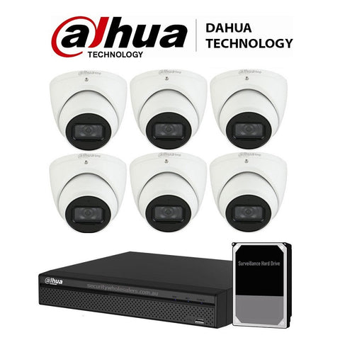 DaHua 8CH 6MP Turret Kit 6 Cameras