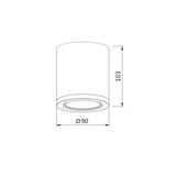 3A 15W LED Surface Mount COB Downlight Dimmable CCT