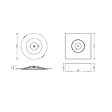 TRADELIKE 3W LED Recessed Emergency Spitfire