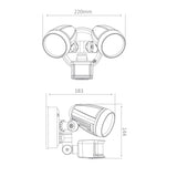 PHL 30W LED Double Sensor Spotlight CCT