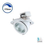 3A 38W LED COB Gimble Round Shop Fitter Downlight