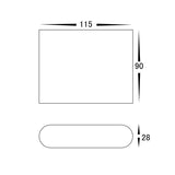 3A LED ST354 Up & Down Wall Light CCT