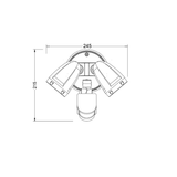 TRADELIKE 26W LED Double Spotlight CCT